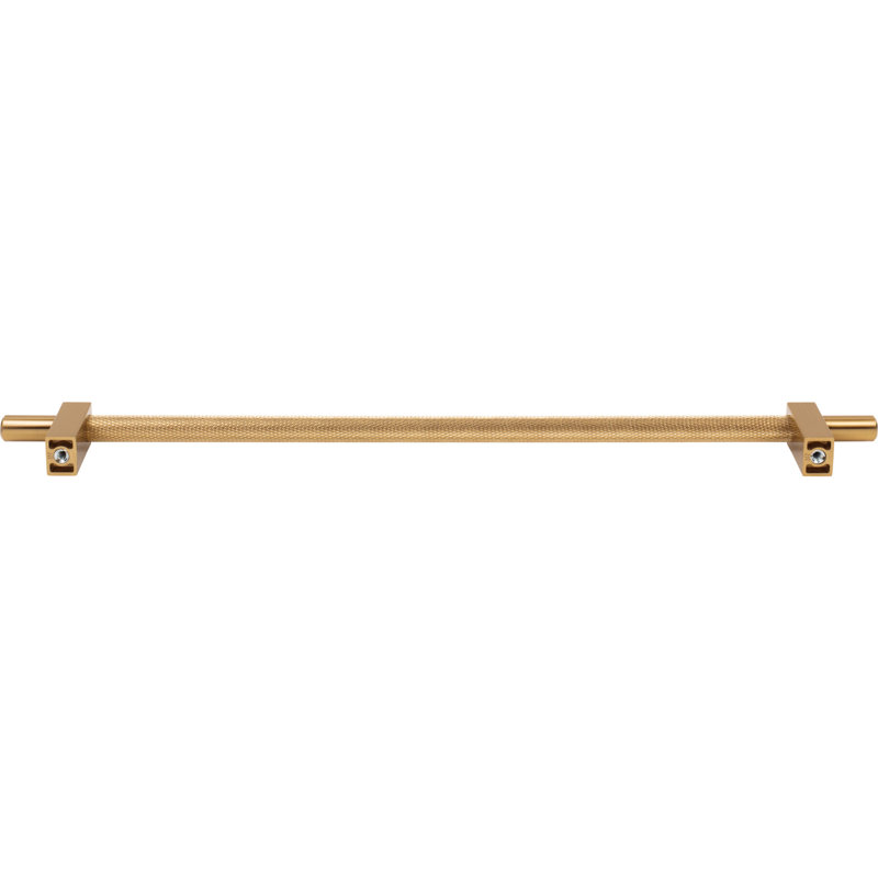 Larkin 3 Knurled Center Bar Pull, Satin Bronze, 3 3/4"