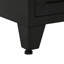 Commode 6 tiroirs à profil bas en acier pour chambre à coucher et petits espaces