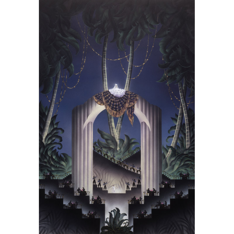 Deco Paradise by Robert Hoppe - Wrapped Canvas Print, 46cm H x 30cm W