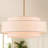 6-Light Modern Drum Chandelier with Linen Shade