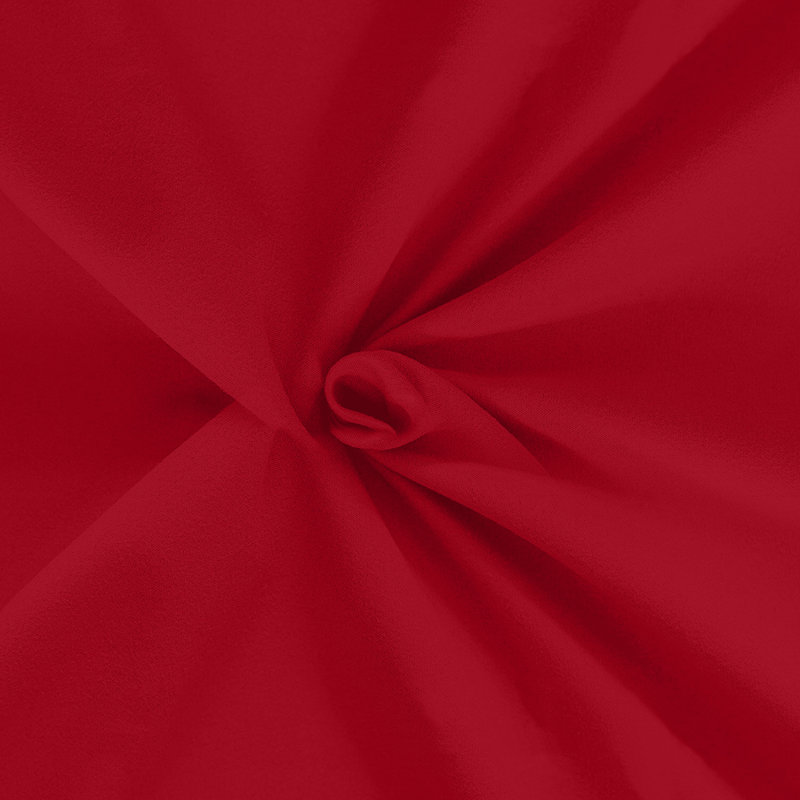 Soft & Breathable Microfiber Extra Deep Fitted Sheet, Super King (6'), Red