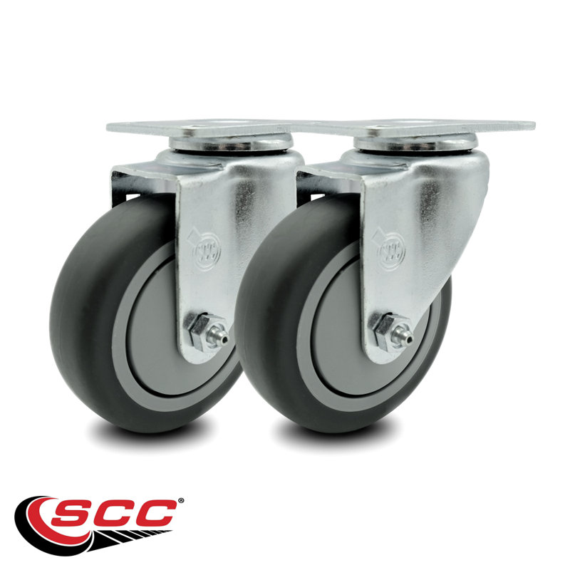 FG25656 Roulettes pivotantes de remplacement pour camion utilitaire Rubbermaid - ensemble de 2 / RUB-SCC-20S414-TPRB-2