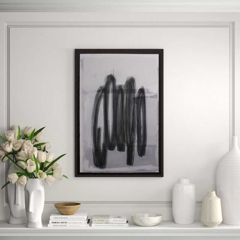 Movement 1' Framed Print on Glass