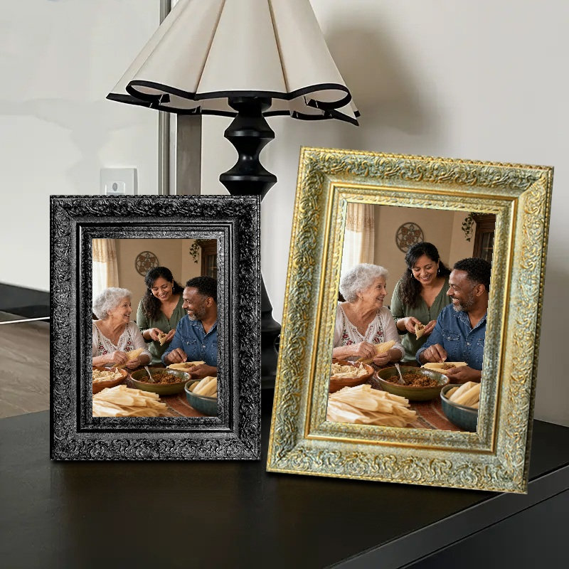 Cadre photo en ligne antique 1PC 8 "x 10" avec ligne murale ou table