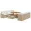 123cm Wide Patio Sofa with Cushions