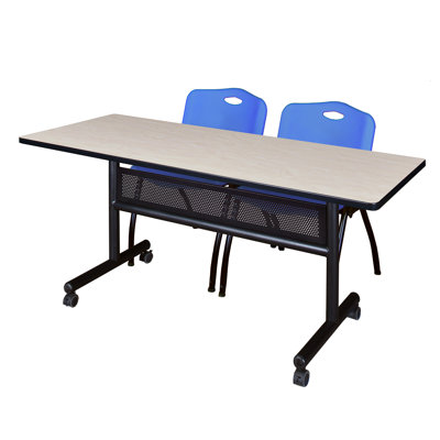Kobe Flip-Top Privacy Nesting Table, 2 M Stack Chairs