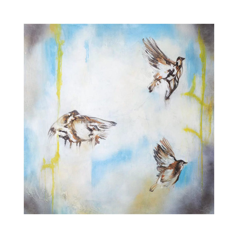 Aves Al Viento I by Gabriela Villarreal - Wrapped Canvas Print, 30.48 cm H x 30.48 cm W