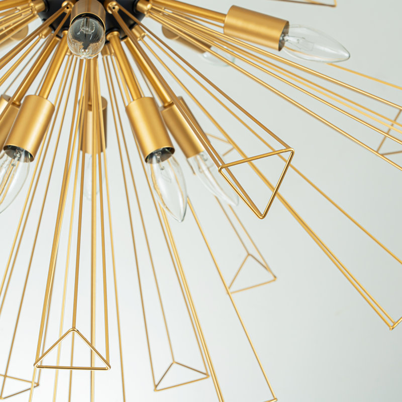 Lustre spoutnik moderne à 10 lumières Somers