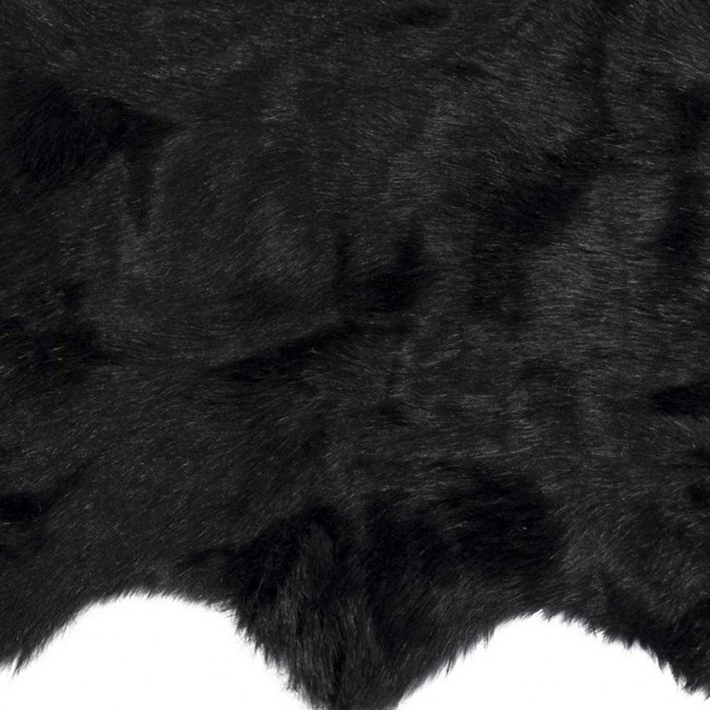 Tapis noir à motif animalier 2 pi x 3 pi Marymount