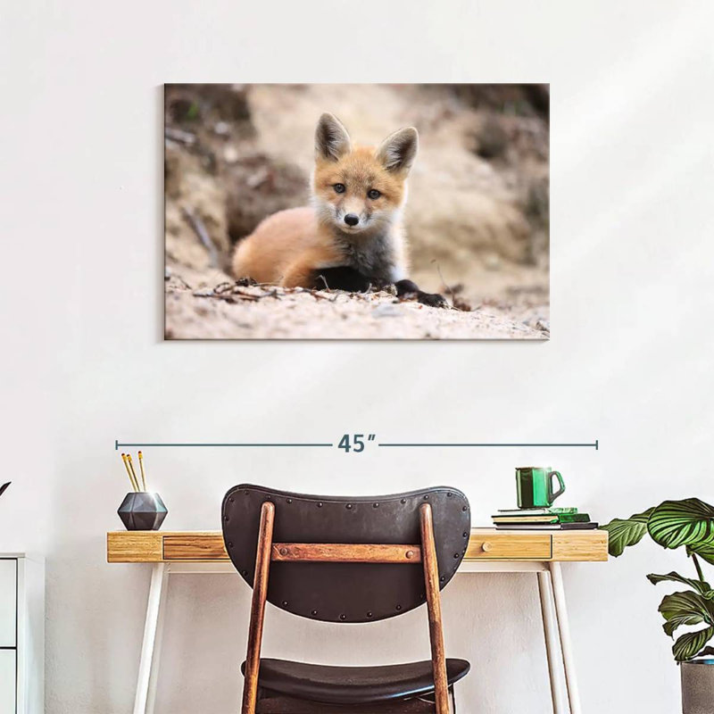 Little Brown Fox, 24" H x 36" W