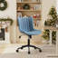 Chaise de bureau pivotante en cuir véritable avec roulettes Brionni-1037692688