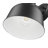 1-Light Matte Black With White Gloss Interior Outdoor Wall Lantern
