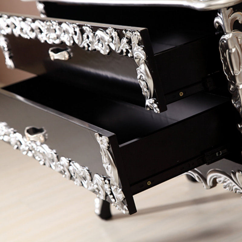 Commode d'appoint Neoclassical Porch, Noir