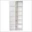 Armoire de cuisine autoportante polyvalente blanche avec tablettes réglables et beaucoup de rangement pour la vie organisée