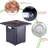 50,000btu Outdoor Fire Pit Table, 28in, Propane, Lid Included, & -like, Lava Stone, Adjustable Flame, For Backyard Garden Patio Table Gas, -like Look,