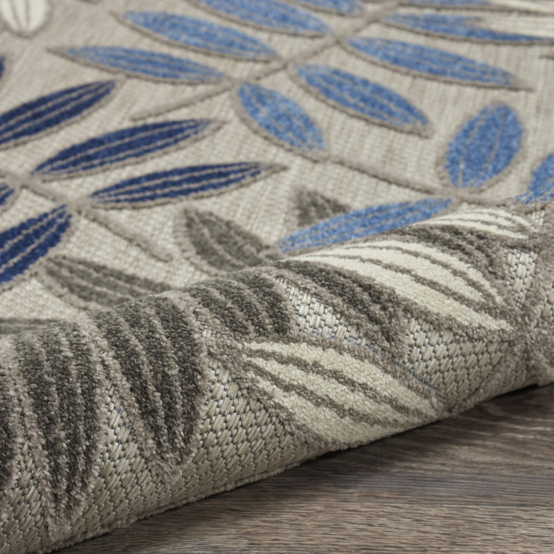 Eaglin Floral Indoor/Outdoor Area Rug, Rectangle 6' x 9'