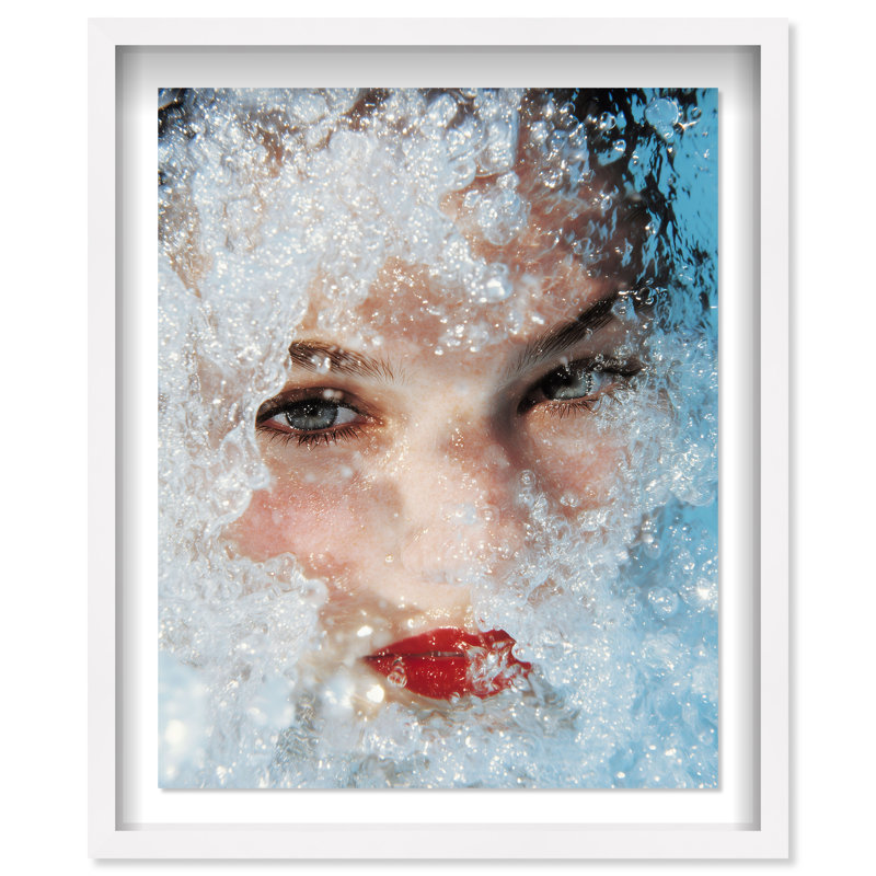 Crystal Splash Print by Oliver Gal, 31.5"H x 25.5"W, White Shadowbox