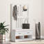 Hall Tree SANDNES 87X40x159.5Cm Solid Wood Pine-1819761801