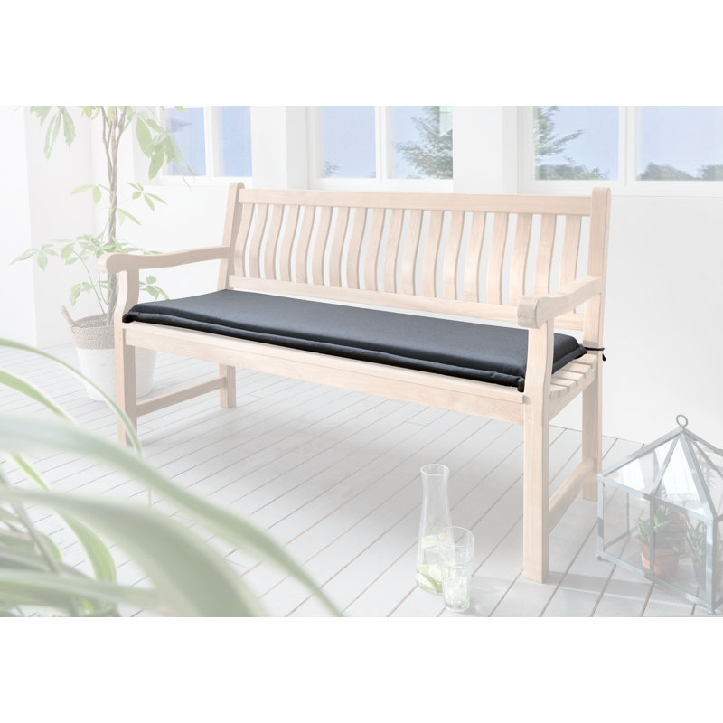Polster für Gartenbank, 5cm H x 130cm W x 45cm D, Grey