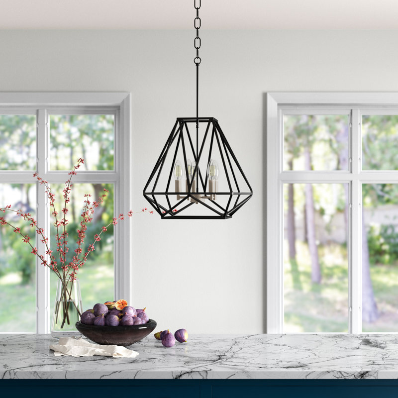 Cranford 16" W 5-Light Geometric Chandelier