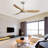 60 Inch Outdoor Ceiling Fan Without Light 3 Solid Wood Blade With DC Motor Remote Control-1514050336