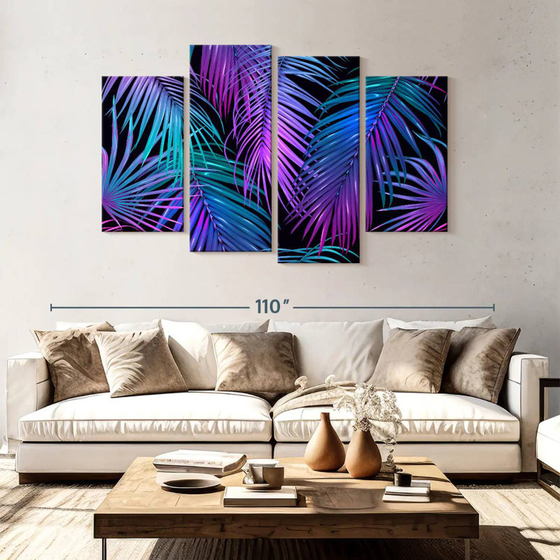 Kerner Palm Leaves In Neon Colours