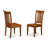 5 Piece Dinette Set for 4 Includes a Round Dining Room Table with Dropleaf and 4 Linen Fabric Upholstered Dining Chairs, 42x42 Inch, Oak-757203377-683415036