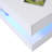 39.4” Modern Rectangular Coffee Table With Storage And Led Lights (white)-111408753