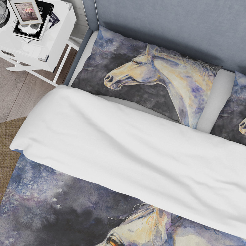 Ensemble de housse de couette en microfibre noir / jaune / mauve, Housse de couette pour très grand lit et 2 très