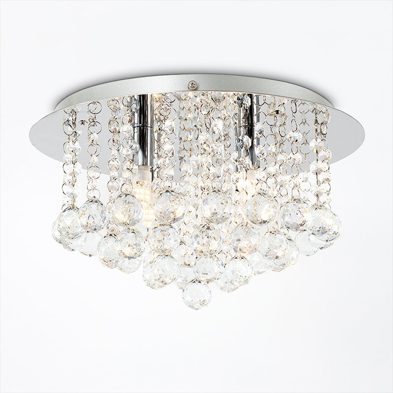 Taryn Acrylic Flush Mount, LED Bulb