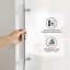 50 à 54 po X P 74 po H Porte de douche coulissante simple sans cadre Verre transparent-121564034
