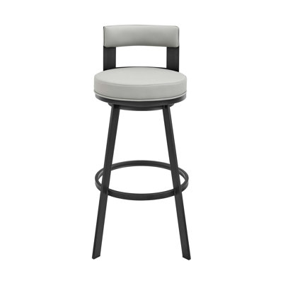 Tabouret tournant 30 "en métal avec similicuir