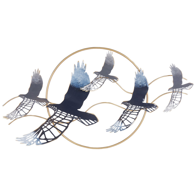 Handmade Birds Wall Decor on Iron