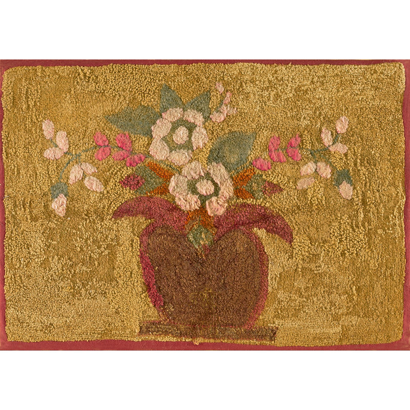 Jute / Sisal Floral Area Rug
