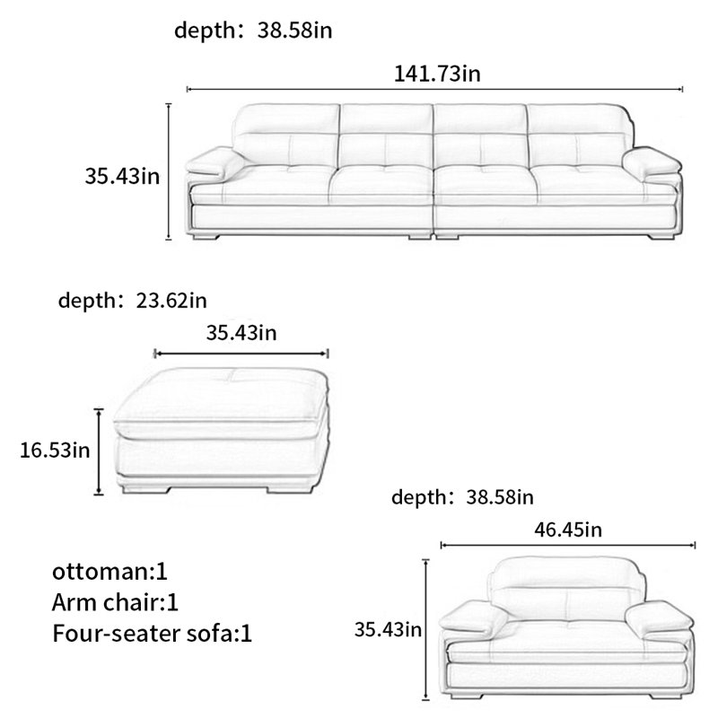 American-style simple modern sofa