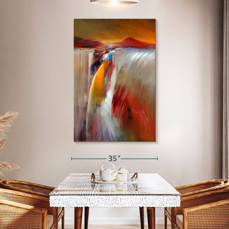 Avery Glowing Waterfall, 51" H x 34" W