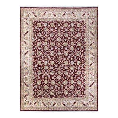 Hayner One-of-a-Kind 9'3" x 12'2" 2000s Rectangle Wool Area Rug in Orange