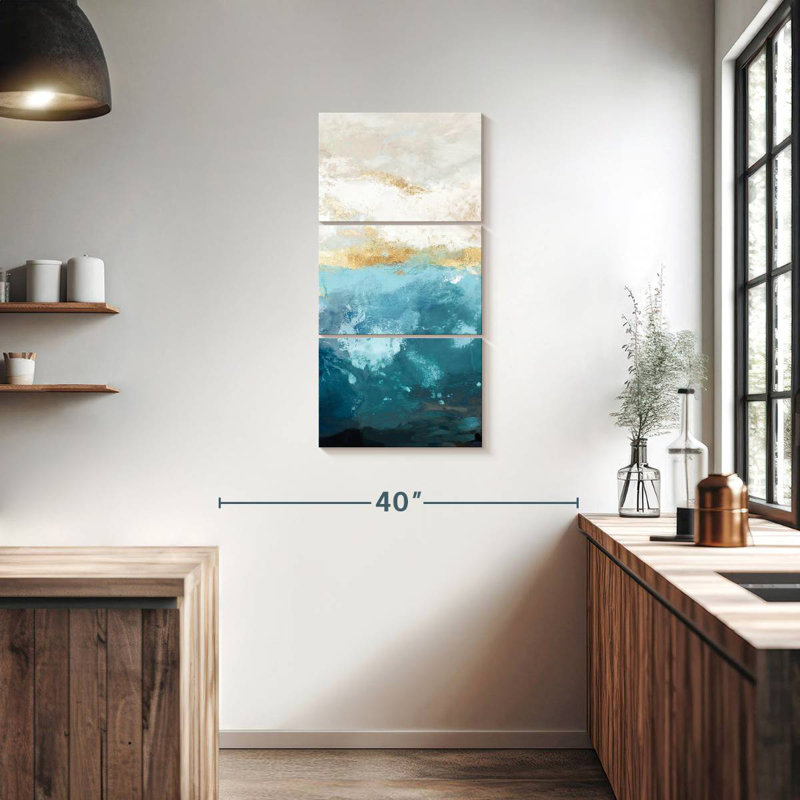 Water Gold II, H 38 po x l 18 po