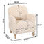 Fauteuil d'appoint rembourré avec pieds en bois-135545916
