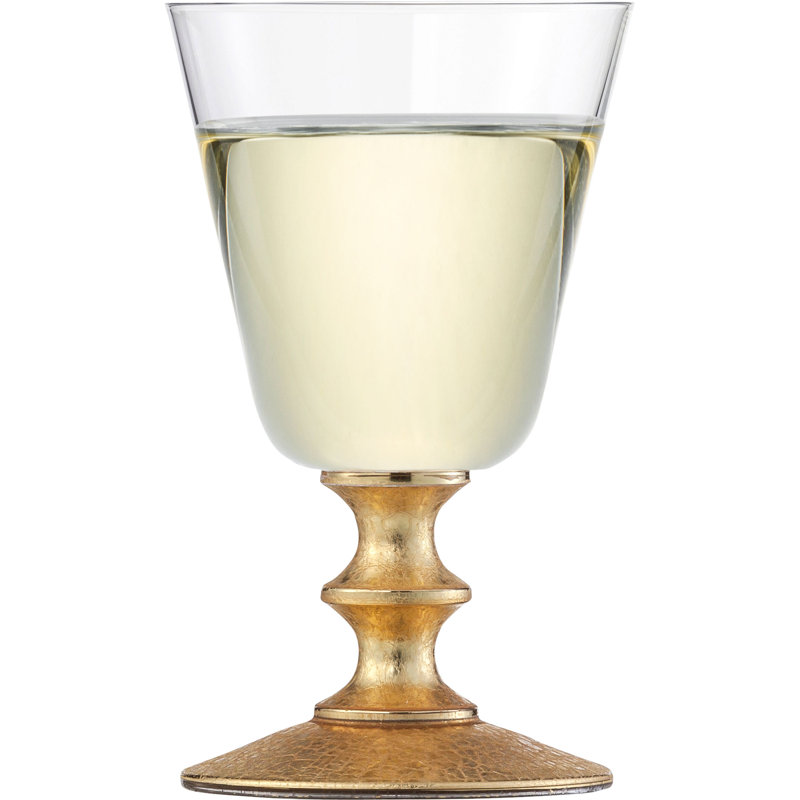 Erdmann 210ml White Wine Glass Set, Gold colours