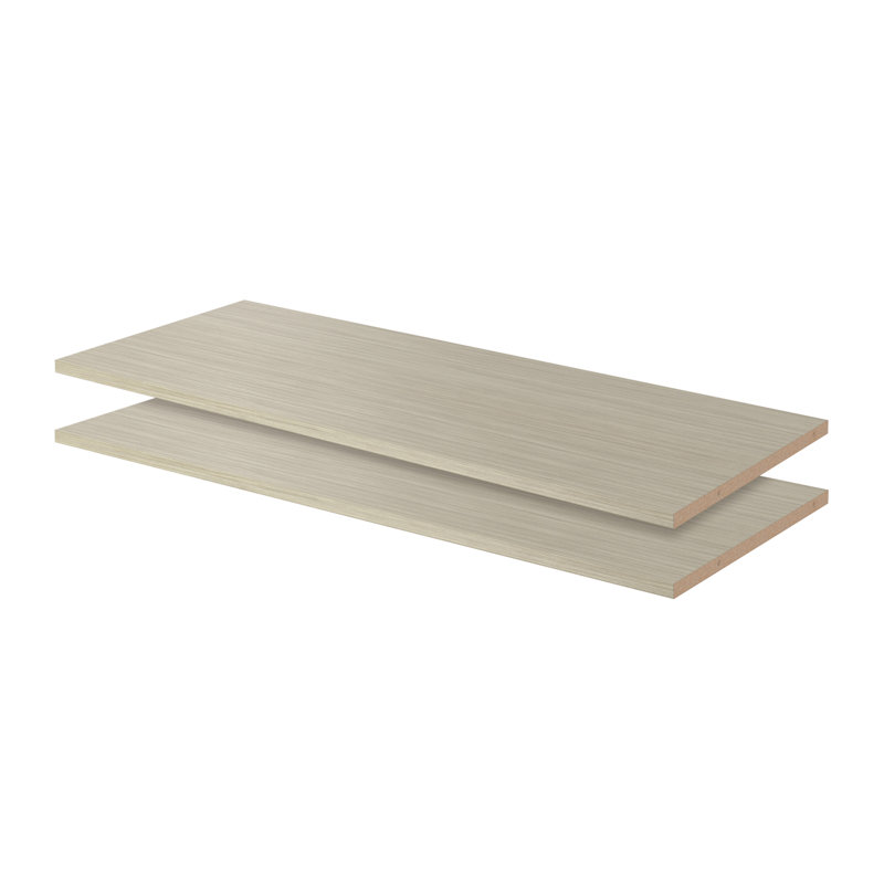 Tablettes l 35 po Grid, Gris patiné