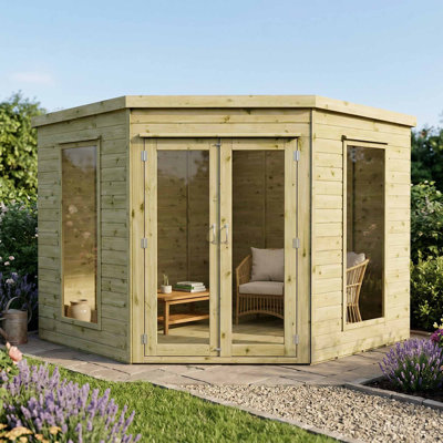 Mercia 8 x 8ft Premium Corner Summerhouse