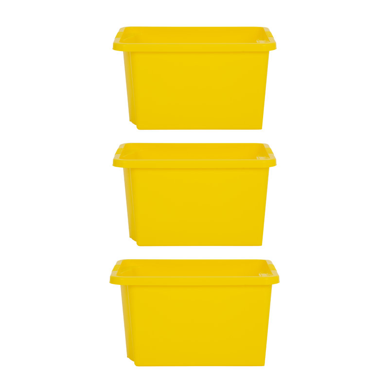 Stack & Store Box, 35 qt, Yellow