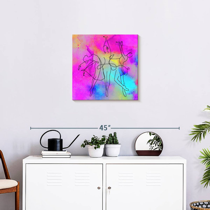 Enn Three Ballerinas Linear, 20" H x 20" W