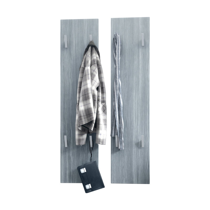 Adney Wall Wall Mounted Coat Rack, Avola Anthracite