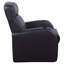 Fauteuil inclinable noir rembourré avec porte-gobelet