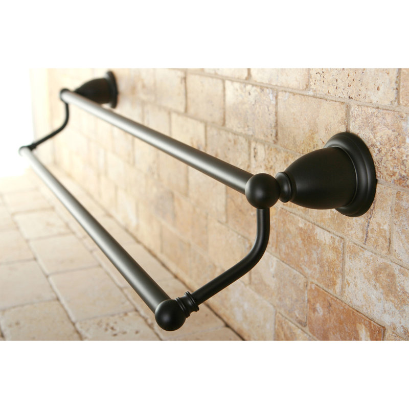 Barre à serviettes double 24 po Kingston Brass Heritage, Bronze huilé