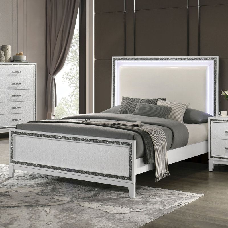 Beringen Sandown Panel Bed With Led, King