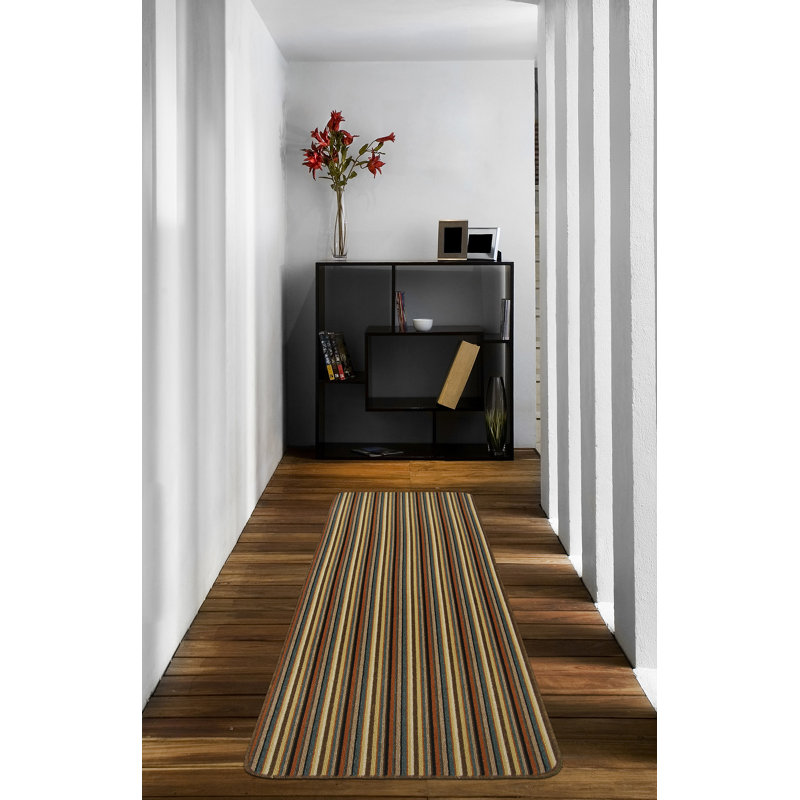 Navin Kitchen Mat, Brown, Runner 67 x 180cm