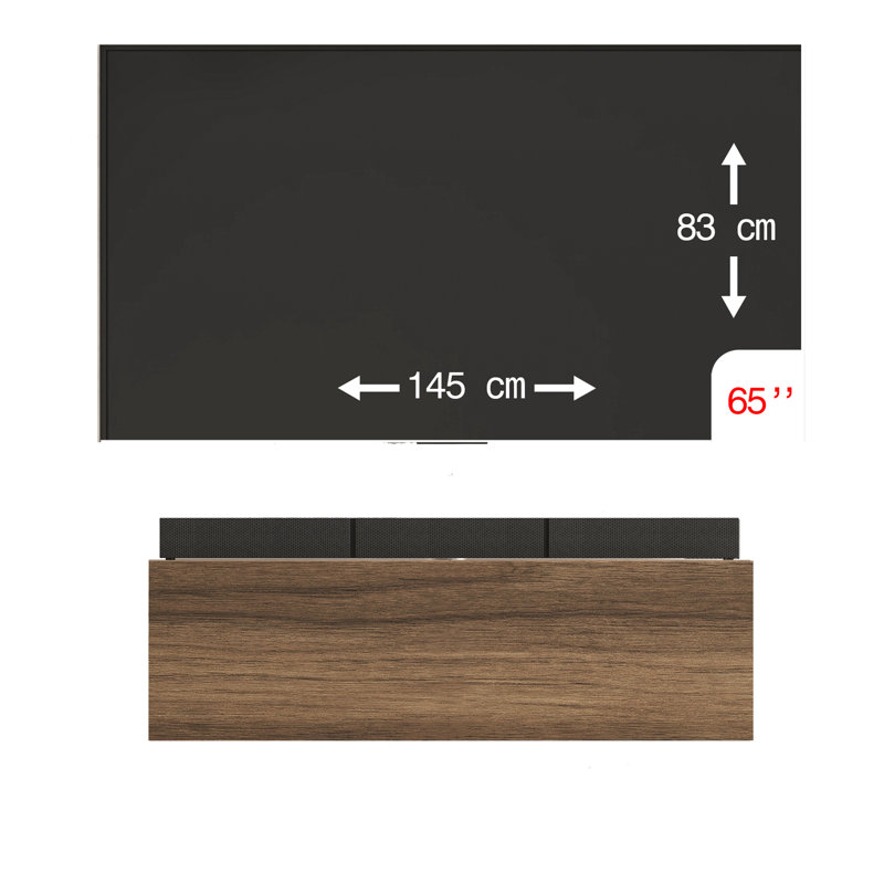 Modular Box Floating Tv Stand, Natural
